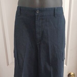 Nautica Men's Dark Blue Cargo Pants, 38 x 34